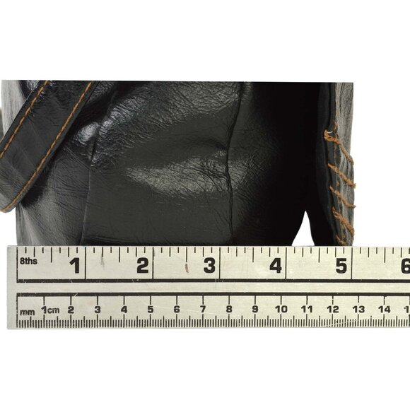 LEVI'S BLACK VINYL SHOULDER BAG PURSE - Picture 11 of 13